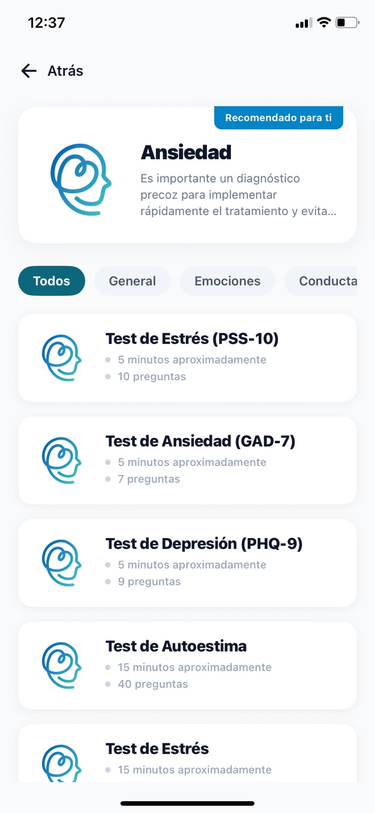 Tests Psiconversa